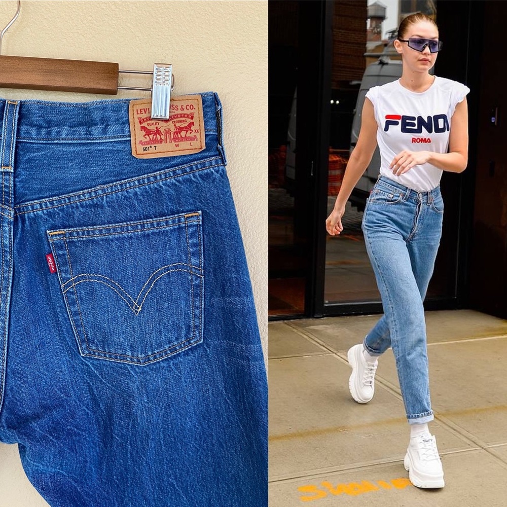 Levi’s Tapered 501 Jeans. H